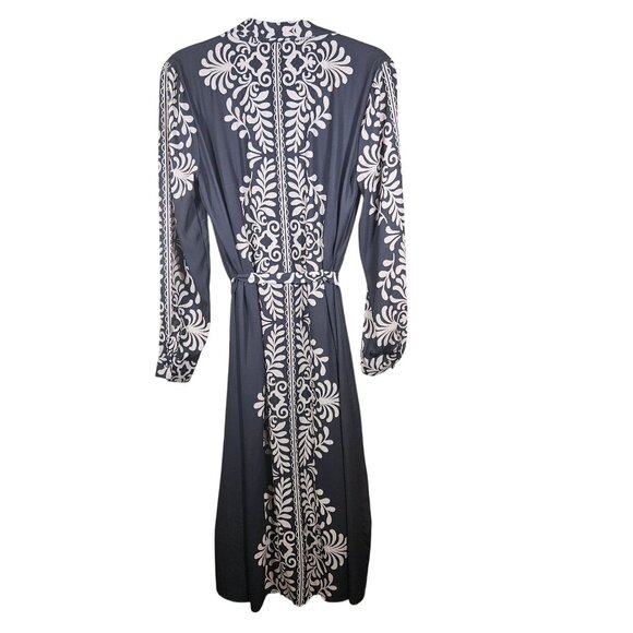 Elie Tahari M/M Womens Long Sleeve Black & White Dress - Picture 4 of 11